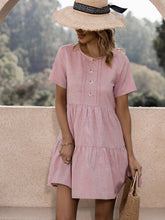 Vestido rosa tipo jersey para mujer